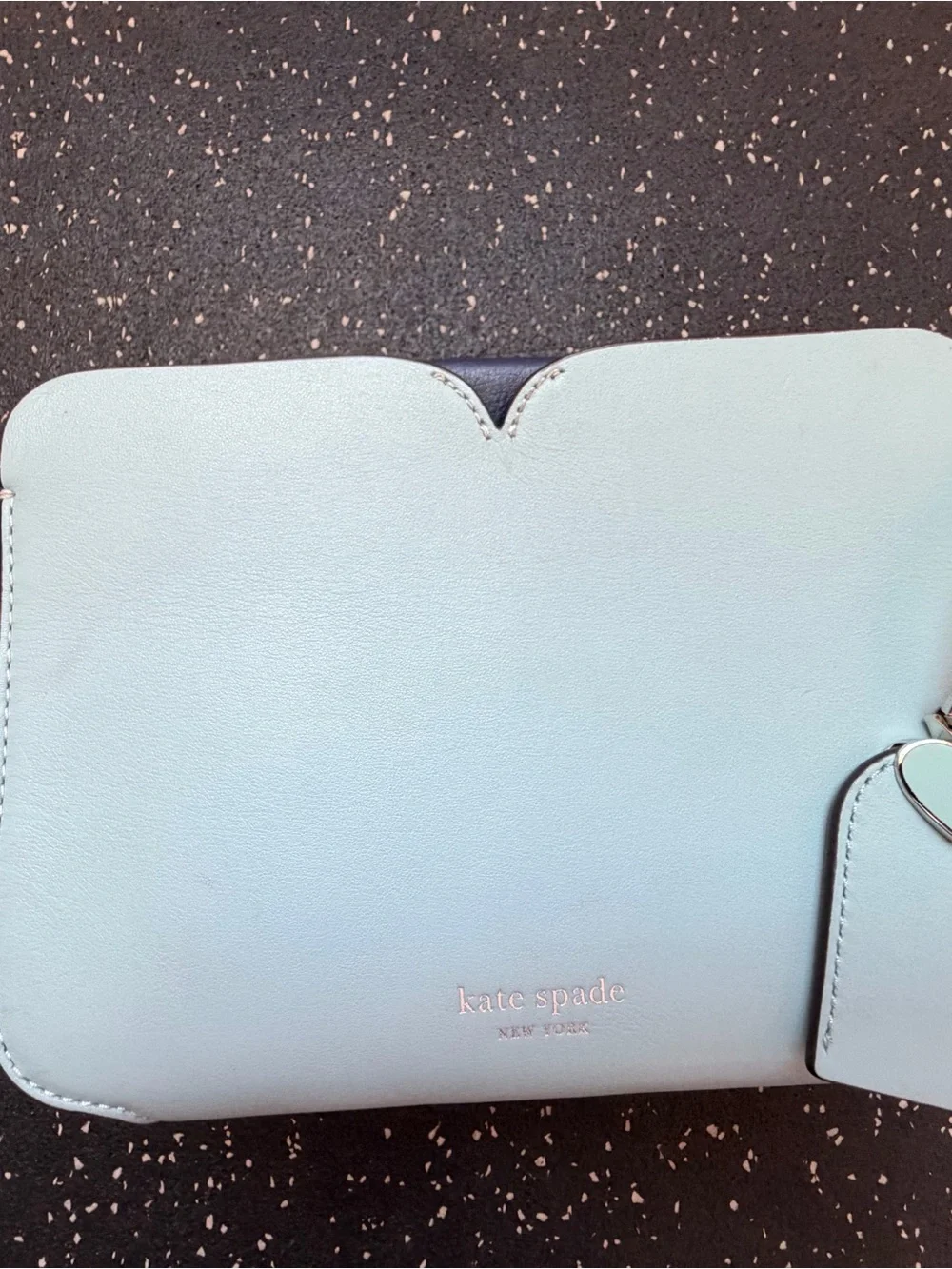 Kate Spade New York Light Blue Leather Shoulder Bag Purse